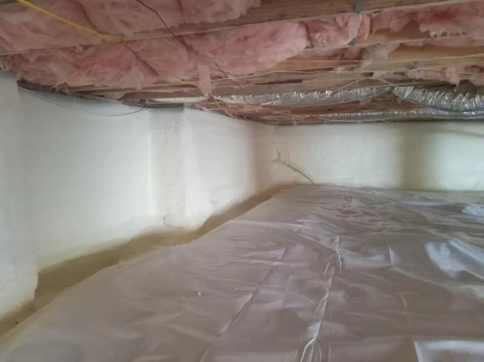 Crawl space encapsulation with closed-cell spray foam for Attic Insulation in Cordele